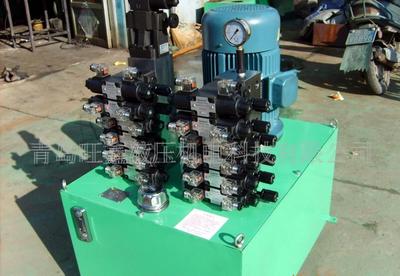 青島旺鑫生產(chǎn)[塑料機(jī)械液壓站、快速換網(wǎng)液壓站、三輥液壓站]